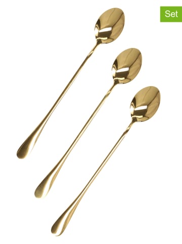 Homla 3er-Set: Edelstahl-Löffel "Stilo" in Gold
