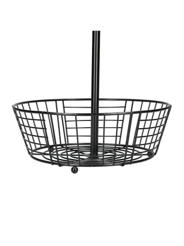 Homla Obstschale "Duncan" in Schwarz - (H)41 x Ø 27 cm