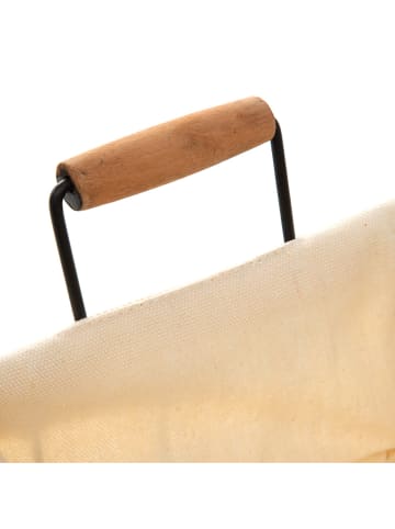 Homla Koszyk "Duncan" w kolorze beżowo-czarnym na chleb - 35 x 15 cm