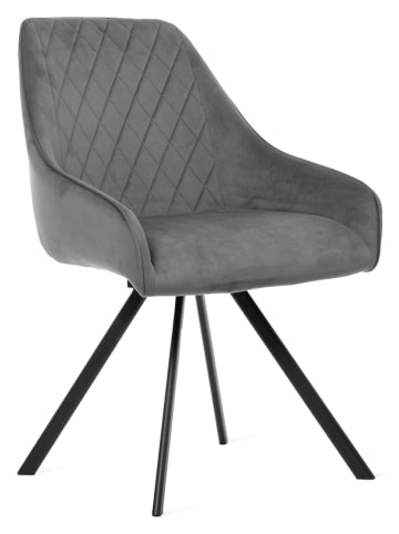 Homla Krzesło "Laurent" w kolorze szarym - 61 x 84 x 57 cm