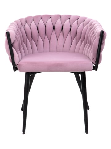 Homla Krzesło "Prinssi New" w kolorze różowym - 60 x 70 x 57 cm
