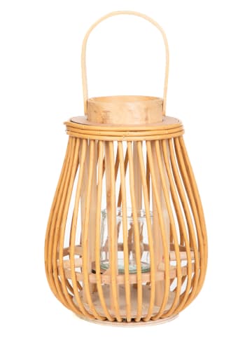 Homla Lampion "Garnitto" w kolorze beżowym - wys. 30 x Ø 10,5 cm