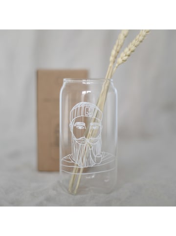 Eulenschnitt Trinkglas "Seemann" in Transparent/ Weiß - 500 ml