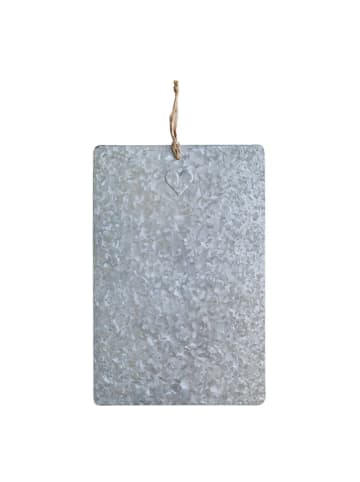 Eulenschnitt Magnetboard "Herz" in Grau - (B)40 x (H)60 cm
