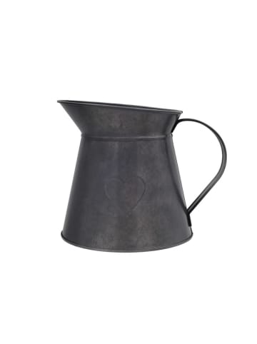 Eulenschnitt Vase "Herz" in Schwarz - (H)15,5 cm