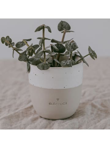 Eulenschnitt Becher "Glücklich" in Creme - 200 ml