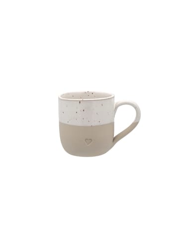 Eulenschnitt Cappuccinotasse "Herz" in Creme - 190 ml