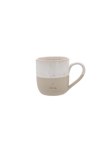 Eulenschnitt Cappuccinotasse "Papa" in Creme - 190 ml