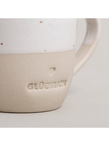 Eulenschnitt Espressotasse "Glücklich" in Creme - 40 ml