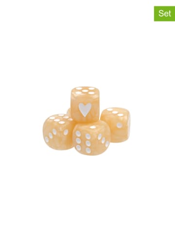 Eulenschnitt 5er-Set: Würfel in Gelb - (B)1,5 x (H)1,5 x (T)1,5 cm