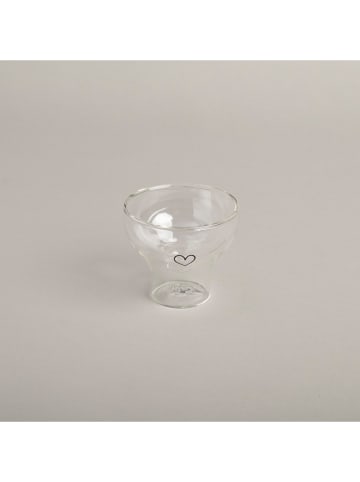 Eulenschnitt Glas "Herz" in Transparent - 130 ml