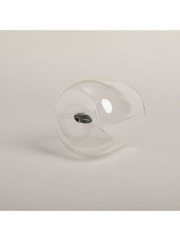 Eulenschnitt Trinkglas "Herzfigur" in Transparent/ Schwarz - 400 ml