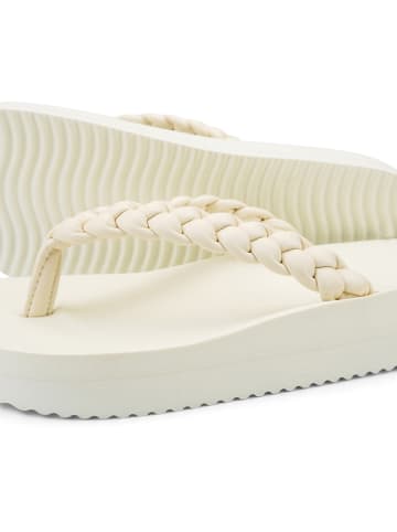 Flip Flop Zehentrenner "Wedgy*weave" in Creme