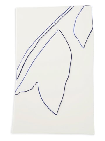 Kähler Wanddecoratie "Kroon" wit/donkerblauw - (B)28 x (H)43 cm