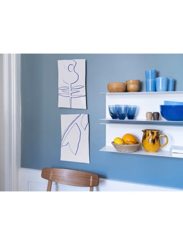 Kähler Wanddecoratie "Kroon" wit/donkerblauw - (B)28 x (H)43 cm