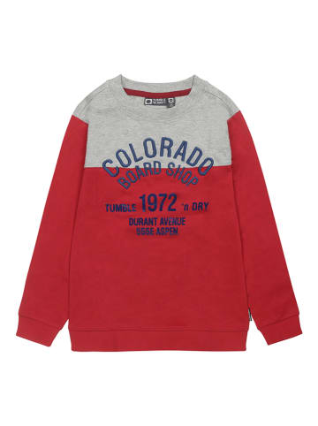 Tumble 'N Dry Sweatshirt in Rot/ Grau