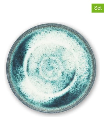 Trendy Kitchen by EXCÉLSA 6-delige set: dessertborden "Atena" turquoise - Ø 20 cm