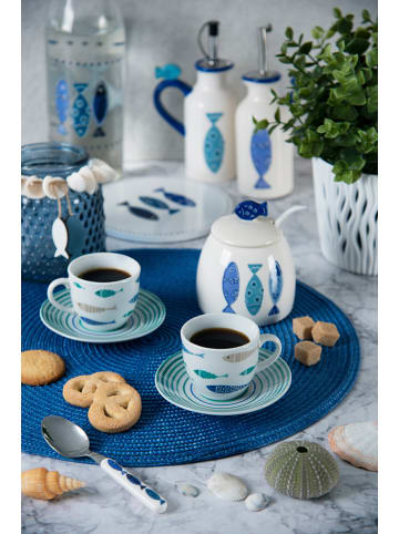 Trendy Kitchen by EXCÉLSA Podkładki stołowe (6 szt.) w kolorze niebieskim - Ø 36 cm