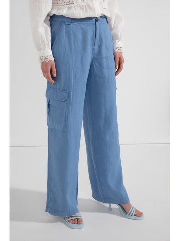 Josephine & Co Leinen-Cargohose in Blau