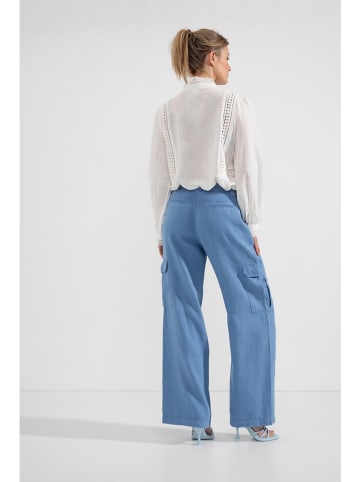 Josephine & Co Leinen-Cargohose in Blau