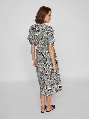 Vila Kleid in Creme/ Schwarz
