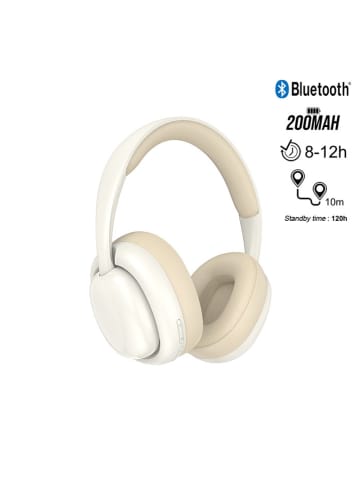 SmartCase Słuchawki nauszne Bluetooth w kolorze beżowym