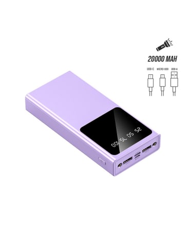 SmartCase Powerbank w kolorze fioletowym - 20.000 mAh