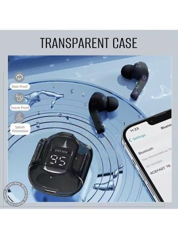 SmartCase Słuchawki douszne Bluetooth w kolorze czarnym