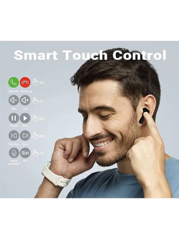 SmartCase Bluetooth-In-Ear-Kopfhörer in Schwarz