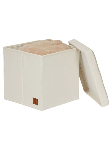 STORE IT Aufbewahrungsbank in Creme - (B)38 x (H)38 x (T)38 cm