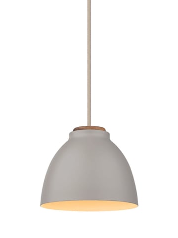 Halo Design Lampa wisząca "Niva" w kolorze jasnoszarym - wys. 16 x Ø 14 cm