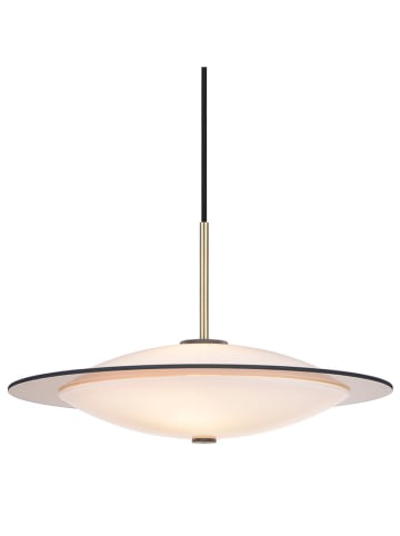 Halo Design Lampa wisząca "Orbit" w kolorze czarno-kremowym - wys. 25 x Ø 40 cm