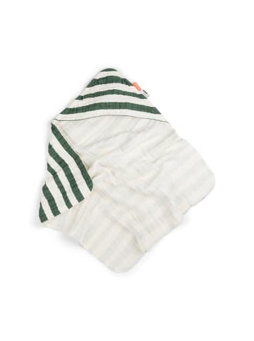 done by deer Badponcho groen/wit - (L)70 x (B)70 cm