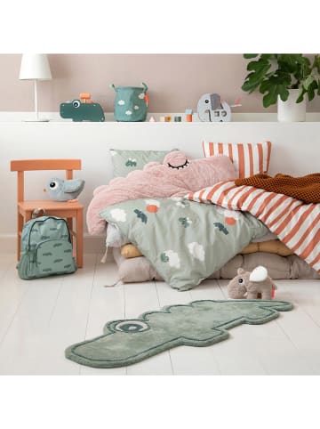 done by deer Kinderzimmer-Teppich "Croco" in Grün - (L)110 x (B)46 cm