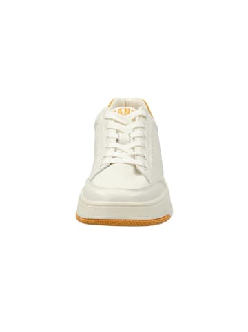 GANT Footwear Leder-Sneakers "Ellizy" in Weiß/ Gelb in Weiß/ Gelb