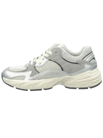 GANT Footwear Leder-Sneakers "Mardii" in Silber/ Grau in Silber/ Grau