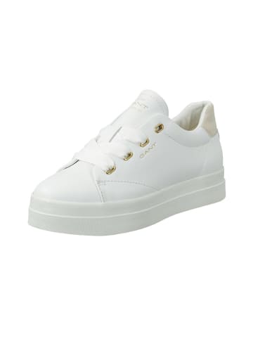GANT Footwear Skórzane sneakersy "Avona" w kolorze białym