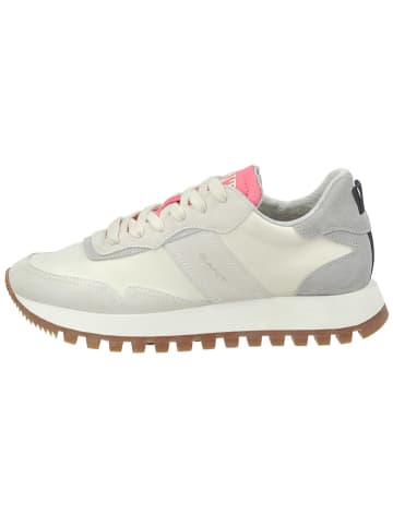 GANT Footwear Leder-Sneakers "Caffay" in Weiß/ Grau in Weiß/ Grau
