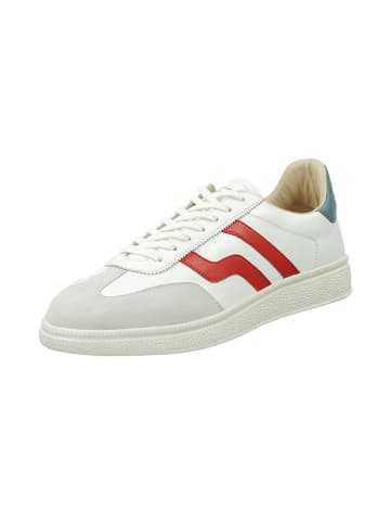 GANT Footwear Skórzane sneakersy "Cuzmo" w kolorze biało-szaro-czerwonym