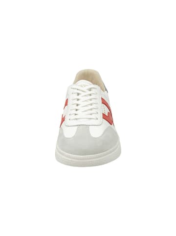 GANT Footwear Leder-Sneakers "Cuzmo" in Weiß/ Grau/ Rot