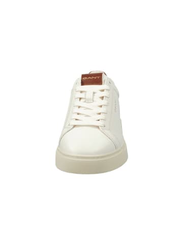 GANT Footwear Skórzane sneakersy "Mc Julien" w kolorze biało-brązowym