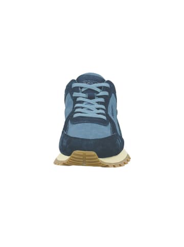 GANT Footwear Leder-Sneakers "Lucamm" in Dunkelblau/ Hellblau