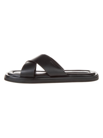 GANT Footwear Leren slippers "Kilmore" zwart