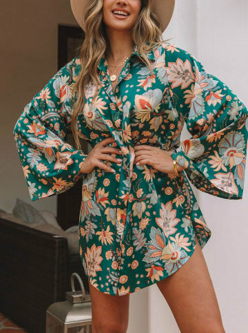 Milan Kiss Kleid in Grün/ Bunt