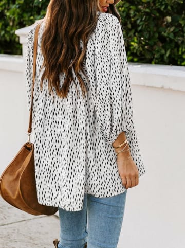 Milan Kiss Blouse crème/zwart