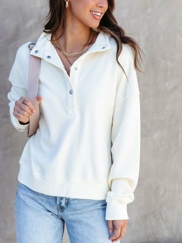 Milan Kiss Sweatshirt in Creme