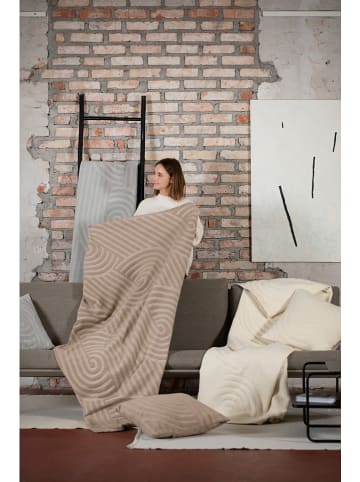 David Fussenegger Plaid "Riga" in Hellbraun