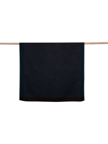 David Fussenegger Flanellen deken "Luca" zwart/blauw/lichtbruin