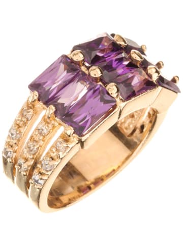 MENTHE À L'O Vergold. Ring mit Kristallen