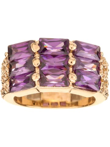 MENTHE À L'O Vergold. Ring mit Kristallen